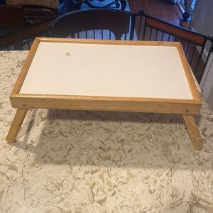 Wood tray table 14 by 21.5